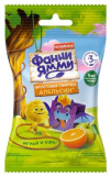 Фанни Ямми Фруктовые кусочки тянучка Яблоко-апельсин, 15 г