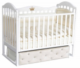 Антел Кровать детская "Анита" 9 с мягким фасадом / цвет белый