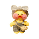 BDC Игрушка мягкая Утка лалафанфан Lalafanfan duck в комбинезоне 