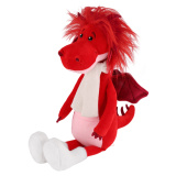  Мягкие Игрушки Мягкая игрушка MAXITOYS, Дракон Руби В Шарфике И Валенках, 25 см