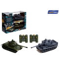 АВТОГРАД Танковый бой Т34 vs Tiger, на радиоуправлении, 2 танка, свет и звук   9224883