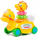 Каталка-лошадка, 7 развивающих функций