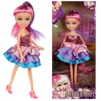 Кукла 23 см , в платье LIKEE GIRL 370873 