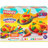 Набор для лепки с формочками спагетти, 24 см HAPPY DOH в кор.8шт 398686