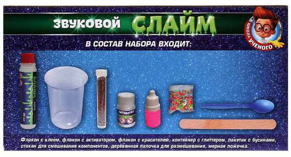 Играем вместе Набор «Звуковой слайм» из серии «Школа учёного»
