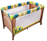 Детский прямоугольный манеж Urba Baby: Совы / коричневый