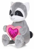 Maxi Toys Мягкая игрушка Luxury Романтичный Енотик с Сердечком, 20 см