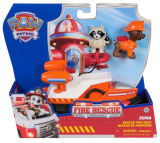 Paw Patrol Набор Щенячий патруль Пожарные спасатели машинка с фигуркой Зума, 18 см