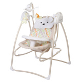 Babycare Электрокачели Butterfly 2 в 1 с адаптером/ цвет бежевый