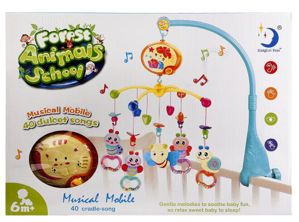 Мобиль музыкальный со светом