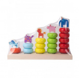 Деревяшки Детская пирамидка / цвет красный, зеленый, желтый