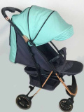 Luxmom Коляска прогулочная 636 / цвет зеленый + черная рама