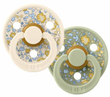 Bibs Набор латексных пустышек Liberty Colour, 0+ месяцев Eloise - Sage