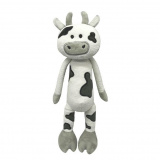 Maxitoys Мягкая Игрушка Luxury, Коровка Пеструшка, 33 см / цвет белый, черный