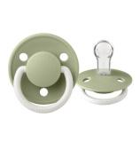 BIBS Соска-пустышка De Lux Silicone, 0-6 месяцев / цвет Sage Glow