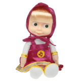 (м.) 380471 Игрушка мягкая Маша и Медведь маша в красном плат, 29 см, озвуч, в пак МУЛЬТИ-ПУЛЬТИ 