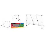 1toy футбольные ворота ч/б 2-в-1: большие 139.5*91.3*48см, или двое маленьких 89.5*62*44см