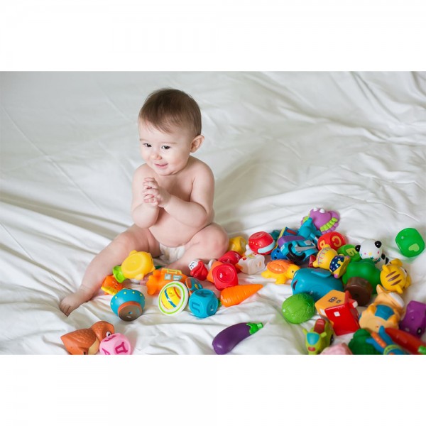 Пома Набор игрушек для купания Тройка / цвет голубой, зеленый, красный