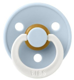 Bibs Пустышка латексная ночная Colour, 0+ месяцев / цвет Glow-Baby Blue (голубой)