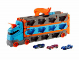 Hot Wheels Грузовик-автотрек "Скоростная автотрасса" с хранилищем для машинок