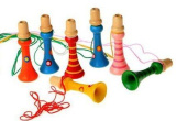 Игрушка музыкальная дудка 6 видов 9 см 267258