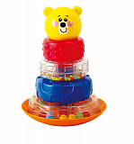 Развивающая игрушка Пирамида-неваляшка мишка