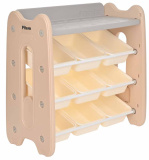 Pituso Стеллаж для игрушек с ящиками Сat / цвет кофейный