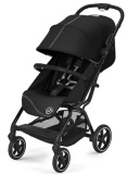 Cybex Прогулочная коляска Eezy S+ 2 BLK с бампером / цвет Moon Black (черный)