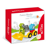 KIDS HOME TOYS Конструктор "Машины спецслужб" (9 деталей, в ассортименте)