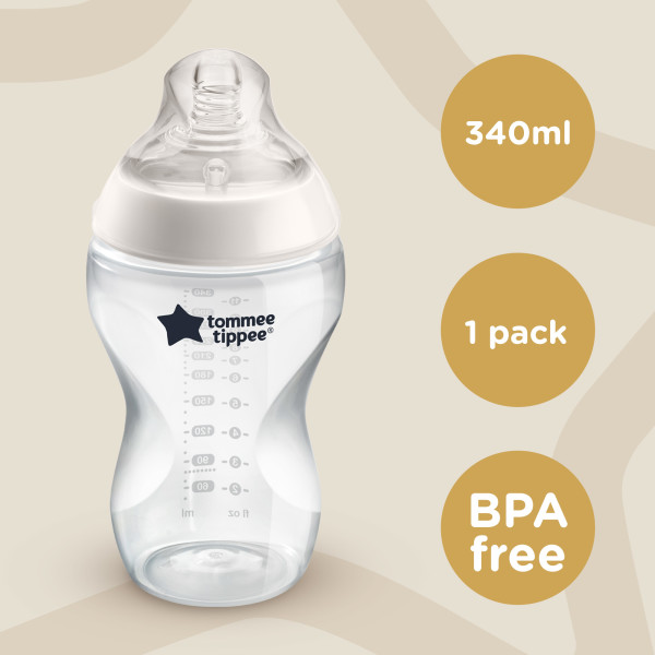 Tommee Tippee Бутылочка Closer to nature, с 3 месяцев, 340 мл