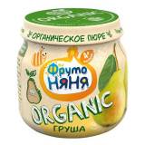 Пюре ФрутоНяня Organic из груш натуральное 40г стекло / с 4месяцев