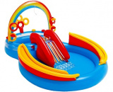 Intex Игровой центр Радуга  2 бассейна +горка+фонтан+кольца 297*193*135 см 4676