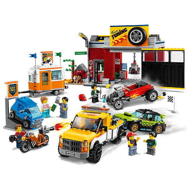 Lego Конструктор Город Turbo Wheels Тюнинг-мастерская