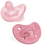 Пустышка силиконовая PHYSIOFORMA SOFT pink, 2-6 месяцев, 2 штуки CHICCO 