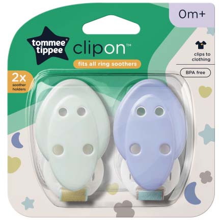 Tommee Tippee Клипса-держатель для соски-пустышки, 2 штуки