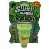 Slimy Слайми. Слайм Ужастики с игрушкой / желтый 80 г