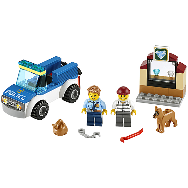 Lego Конструктор Город Полицейский отряд с собакой