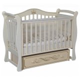 Антел Кровать детская Julia 11 автостенка, универсальный маятник / цвет слоновая кость