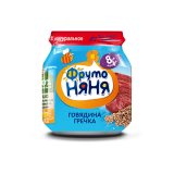 Фрутоняня Пюре из говядины с гречкой 100гр