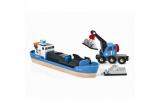 Brio Игровой набор Корабль с краном погрузчиком / 4 элемента