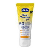 Chicco крем 0+ солнцезащитный минеральный SPF50+, 75 мл Baby Moments sun