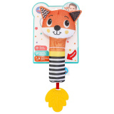  Текстильная игрушка погремушка - пищалка Умка в кор.250шт