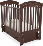 Гандылян Детская кроватка "Шарлотта" Люкс маятник универсальный / цвет орех