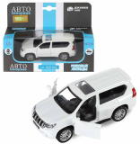Автопанорама Машинка металлическая Land Cruiser Prado / цвет белый