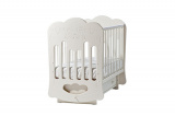 Кровать маятник поперечный Baby sleep-3 Мишки Д 045 / ваниль