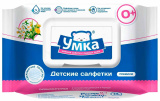 Умка Салфетки влажные, с клапаном, 72 штуки