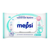 MEPSI Влажная туалетная бумага для детей, 72 штуки