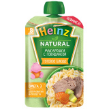 Heinz Пюре Макарошки с говядинкой с 8 месяцев, 90 г