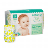 Offspring Подгузники S 3-6 кг 48 штук / расцветка Лимоны