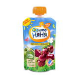 Фрутоняня Пюре из яблок и черешни 90г